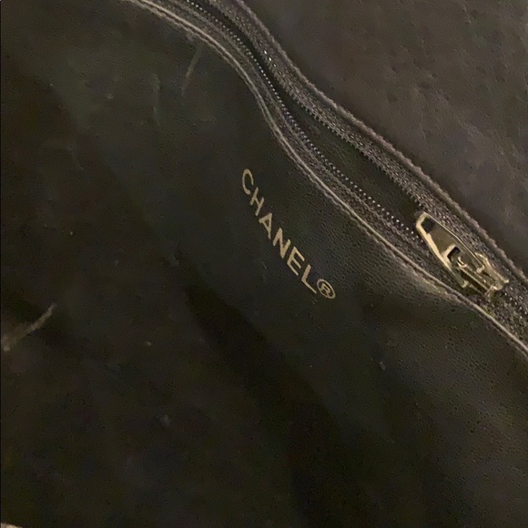 Chanel Navy Quilted Tote Handbag - Picture 9 of 16